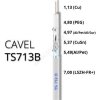 Koaxiálny kábel CAVEL TS713B, LSZH, 7,0mm, Class A++(B2ca,s1a,d1,a1), 250m balenie