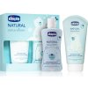 Chicco Natural Sensation 0+ šampón a sprchový gél pre deti od narodenia 200 ml + 0+ telové mlieko pre deti od narodenia 150 ml