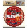Samolepiaca dekorácia - Wall decor Retro Cold larger BEER 30,5 x 38 cm