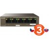 Tenda TEG1105PD PoE PD Gigabit switch, 1x PoE IN, 4x PoE OUT 802.3af, 5x 1 Gb/s, max. 30W, fanless 75011868