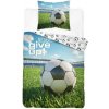 DETEXPOL Obliečky Futbal Never give up Bavlna, 140/200, 70/80 cm