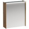 Laufen Lani - Zrkadlová skrinka s LED osvetlením, 71x62x21 cm, 1 dvierka, pánty vľavo, dub H4037311122671