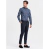 Ombre Clothing Pánska košeľa s dlhým rukávom Dorpeiros navy S
