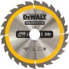 DeWALT DT1944 pilový kotouč CONSTRUCTION pro ruční kotoučové pily na dřevo s hřebíky, 190 x 30 mm, 24 zubů