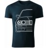 T-ričko BMW e30 pánske tričko Farba trička: Tmavomodrá, Farba potlače: Biela, Veľkosť: 3XL