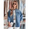 Dámska džínsová košeľa oversize DENIMOVA Dstreet DY0467 Farba: modrá - svetlo, Veľkosť: XL