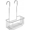 AQUALINE 37006 Chrom line polica do sprchy závesná, na batériu, strieborná
