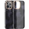 AppleKing trblietavý kryt so vzorom vodových farieb pre iPhone 13 Pro Max - čierny - možnosť vrátiť tovar ZADARMO do 30tich dní