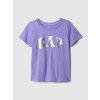 GAP Baby tričko s metalickým logom Fialová 2YRS Fialová Fialová