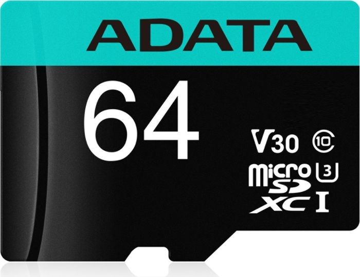 ADATA MICROSDXC 64GB AUSDX64GUI3V30SA2-RA1