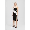 Karl Lagerfeld Bw Asymmetrical Dress Black/white