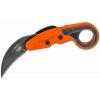 CRKT CR-4041O PROVOKE™ ORANGE vreckový nôž - karambit 6,3 cm, Stonewash, oranžová, Grivory