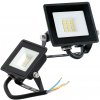LED reflektor Vonkajšie záhradné 10W 735lm 6500K Studené 120° IP65 IK05 Čierna MH Kobi