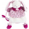 Doudou Plyšový maňuška zajačik ružový 28 cm