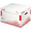 Esselte Archívna krabica Speedbox so sklápacím vekom biela/červená 392 × 301 × 334 mm
