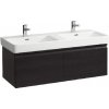 Laufen Pro S - Umývadlová skrinka, 126x45x39 cm, 2 zásuvky, wenge H4835720964231