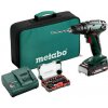 Metabo BS 18 Aku Vŕtačka so skrutkovačom + 1 x 2,0Ah + Bit-box v textil kufor 602207580