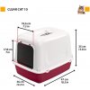 Ferplast TOILET CLEAR CAT 10 RED PLT