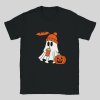 HALLOWEEN - ghost,pumpkin and bat - čierne tričko - XL