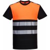 Portwest PW311 PW3 Hi-Vis Reflexné tričko čierna/oranžová XL