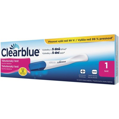 CLEARBLUE - Rýchla detekcia tehotenský test 1ks
