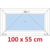 Soft Plastové okno 100x55 cm, sklopné
