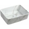 Sapho DALMA keramické umývadlo na dosku 48x38 cm, carrara MM517