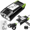 PREDNÉ ZADNÉ SVETLO NA BICYKEL S BEZDRÔTOVÝM CYKLOMETROM, KLAKSÓNOM A USB NABÍJANÍM 3v1
