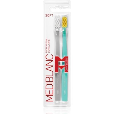 MEDIBLANC 2990 Soft zubné kefky soft Grey, Blue 2 ks