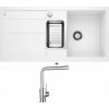 Blanco METRA 6 S biela s excentrom 513046 + Blanco MILA chróm 519414