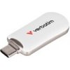 VERBATIM Flash Disk 64GB Plectra USB-C 3.0, bílá 30228