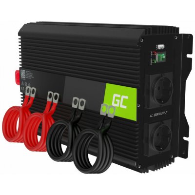 Green Cell INVGC10 automobilový menič napätia PRO 12V to 230V, 2000W/4000W