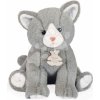 Plyšová mačička Baby Cat Powder Grey Histoire d’ Ours sivá 18 cm v darčekovom balení od 0 mes