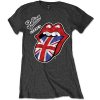 The Rolling Stones tričko Vintage British Tongue Šedá