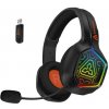 CONNECT IT BIOHAZARD Blast herné bezdrôtové slúchadlá s mikrofónom, RGB pods., BT/2,4GHz/Jack+USB-C/ČIERNA