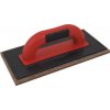 TOPTRADE hladidlo ABS, plsť hnedá, PROFESSIONAL, 250 x 130 x 10 mm