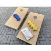 Cornhole: dve hracie dosky a 8 sáčkov Farba sáčkov: modrá / žltá