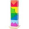 Woody Skládací věž barevná hlavolam