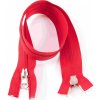 Protipohyb špirálový zips č.5 rôzne farby - dĺžka (40 cm - 100 cm) 55 cm Červená