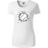 Baseball lopta v triku - Dámske tričko z organickej bavlny Origin (GOTS) - XS ( Biela )