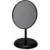 KOZMETICKÉ ZRKADLO SKLENENÉ SO ŽELEZNOU ZÁKLADŇOU 7,5X19X25CM ČIERNE