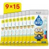 GoWipes vlhčené antibakteriálne obrúsky Mimoň 9× 15 ks (135 ks)