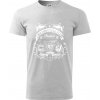 Indian Motorycle Club - Klasické pánske tričko vyššej gramáže - 2XL ( Svetlosivý melír )