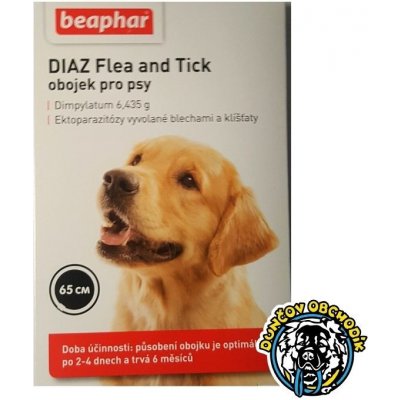 Beaphar DIAZ Antiparazitný obojok pre psov 65 cm