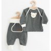 Dojčenské tepláčky a mikinka New Baby Sebastian sivá - 80 (9-12m)