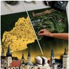 Deluxe Stieracia mapa Slovensko, zlatá/strieborna s darčekovým tubusem XL Farba: Zlatá