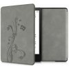 Puzdro KW Mobile - Butterfly Tendril - KW5625710 - pre Amazon Kindle Paperwhite 5 (2021) - šedé (KW Mobile obal na Amazon Kindle Paperwhite 5 (2021), flip, Butterfly Tendril, šedej + záruka 3 roky + d