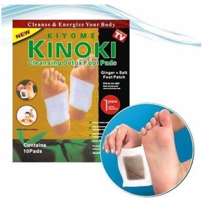 Kinoki Detoxikačné náplaste zázvor + soľ 10 ks