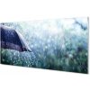 Obraz na skle Umbrella dažďovej kvapky 100x50 cm