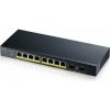 ZyXEL GS1900-10HP v2 / 10-Port Switch / 8x GbE RJ-45 / 2x GbE SFP / PoE 802.3at / QoS / VLAN (GS1900-10HP-EU0102F)